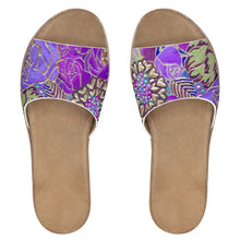 Charger l'image dans la galerie, Purple Melody  * Women's Leather Sliders
